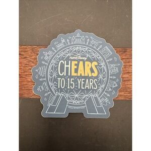 2024 runDisney Wine & Dine Half Marathon *CHEARS TO 15 YEARS 3x3" Inch STICKER A